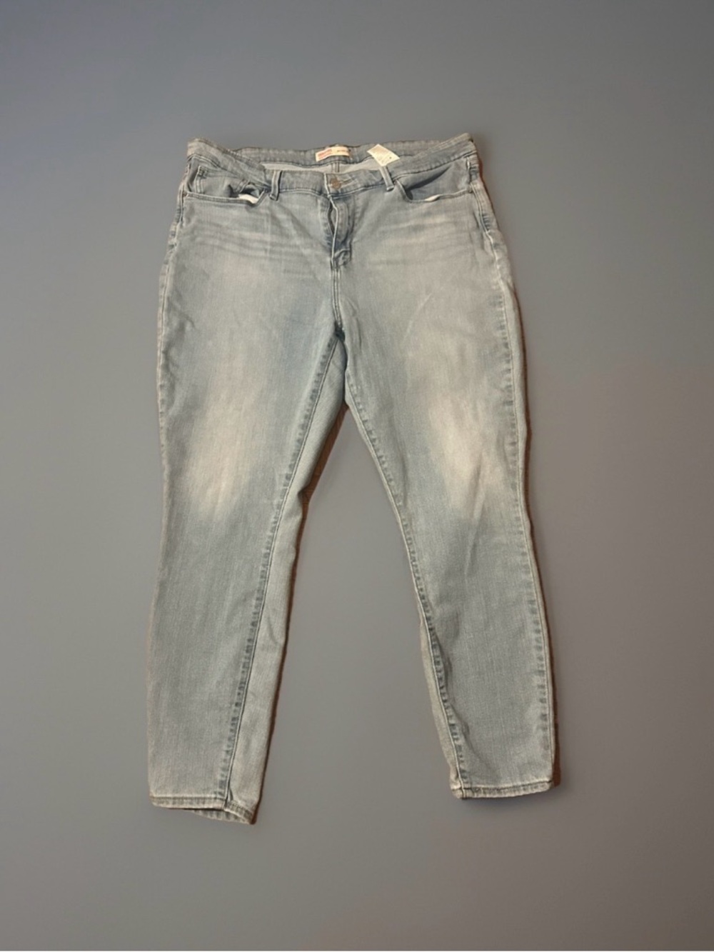 Signature by Levi's Women’s Light Blue Mid Rise Skinny Slim Jeans Sz 18 34/30